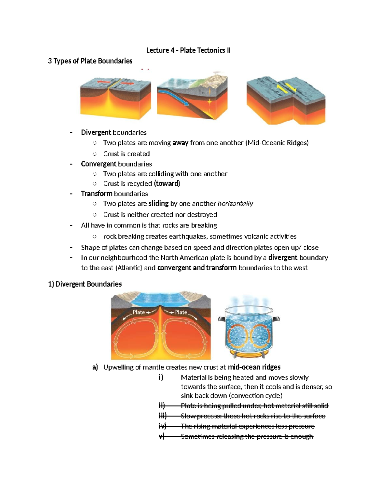 Earthsc 2GG3 - Lec 4 Notes - Lecture notes 4 - Lecture 4 - Plate ...