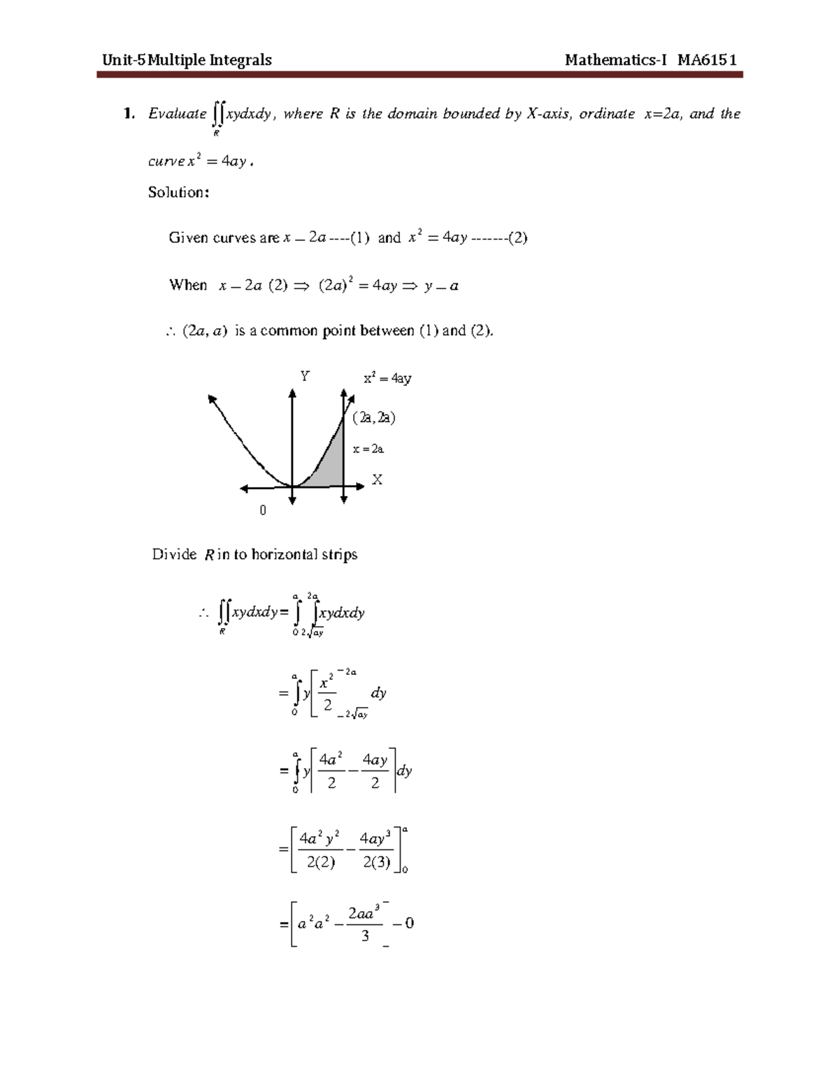 multiple-integrals-1-evaluate-r-xydxdy-where-r-is-the-domain