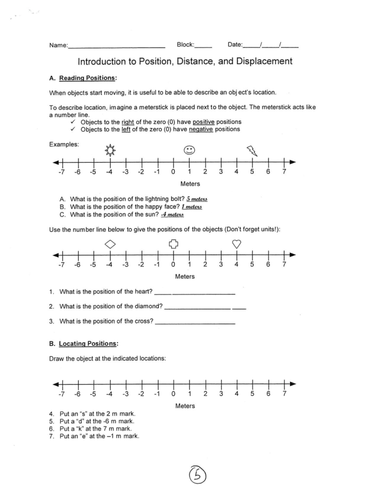 Introducion to Position Distance and Displacement - EPI 529 J2 - Studocu