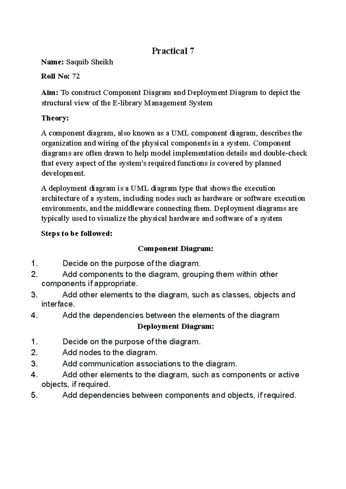 Component Diagram and Deployment Diagram - Component diagrams are often ...