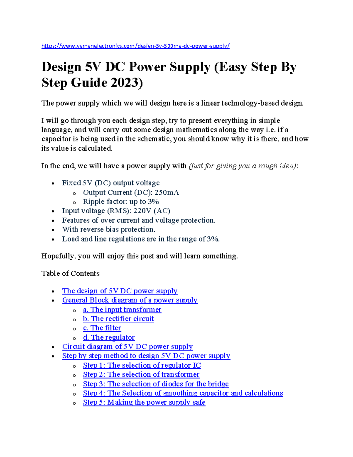 Dc Power Supply Design Pdf at Anita Price blog