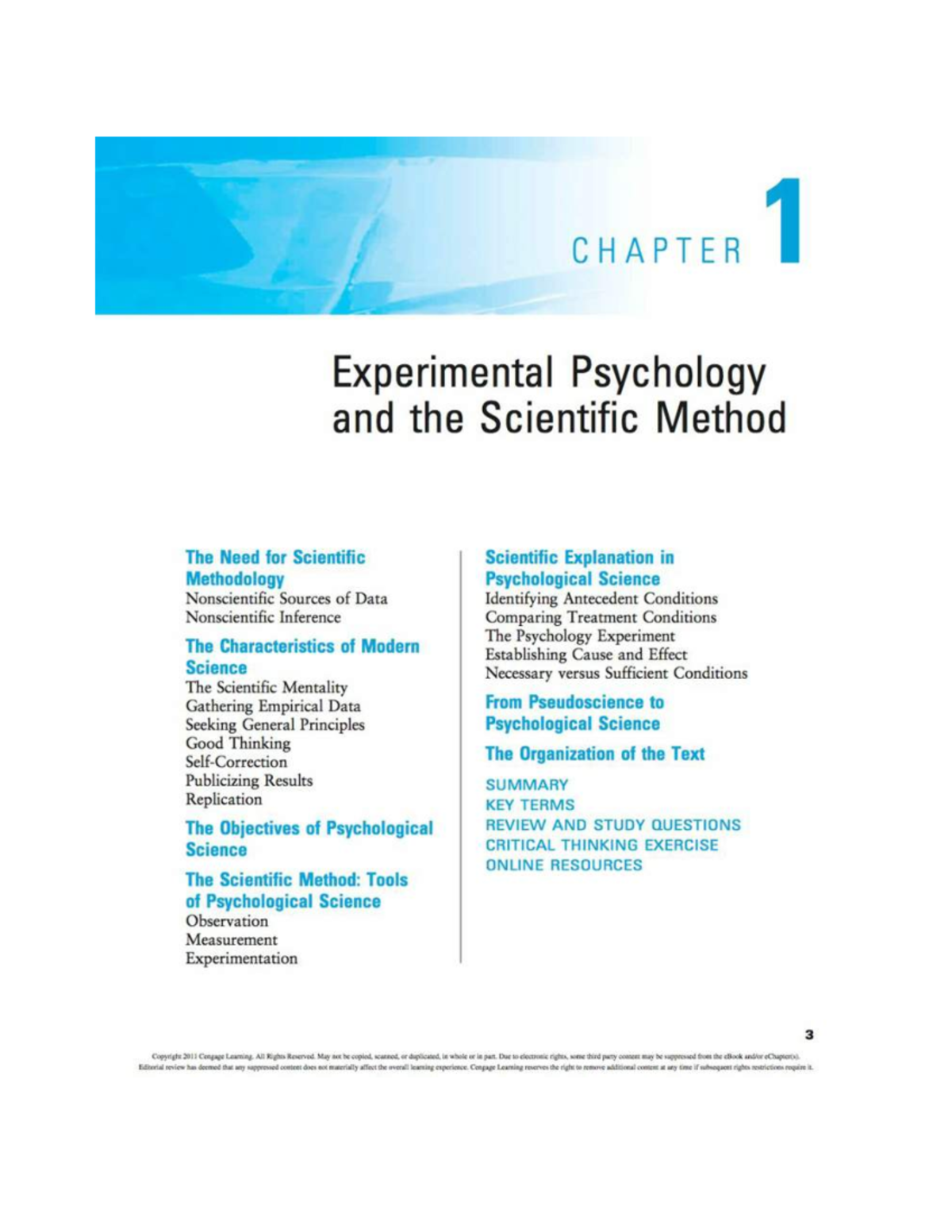 Chapter 1 Experimental Psychology And The Scientific Method - BS ...