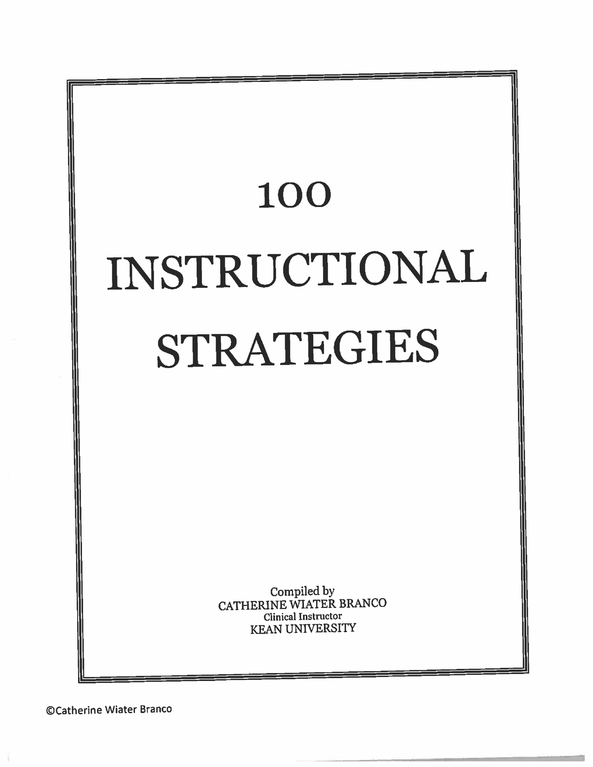 Instructional Strategies - BSED English - Studocu