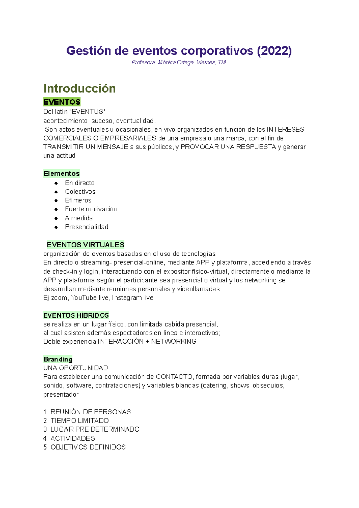 Gestión de eventos corporativos 2022 - Gestión de eventos corporativos ...