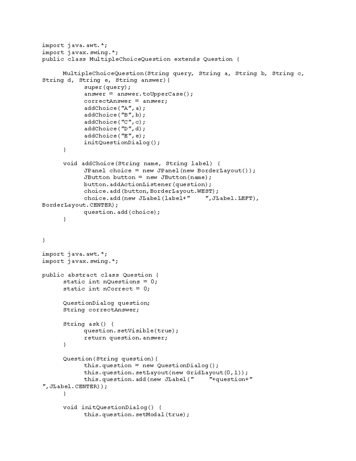 programming assignment import and scope