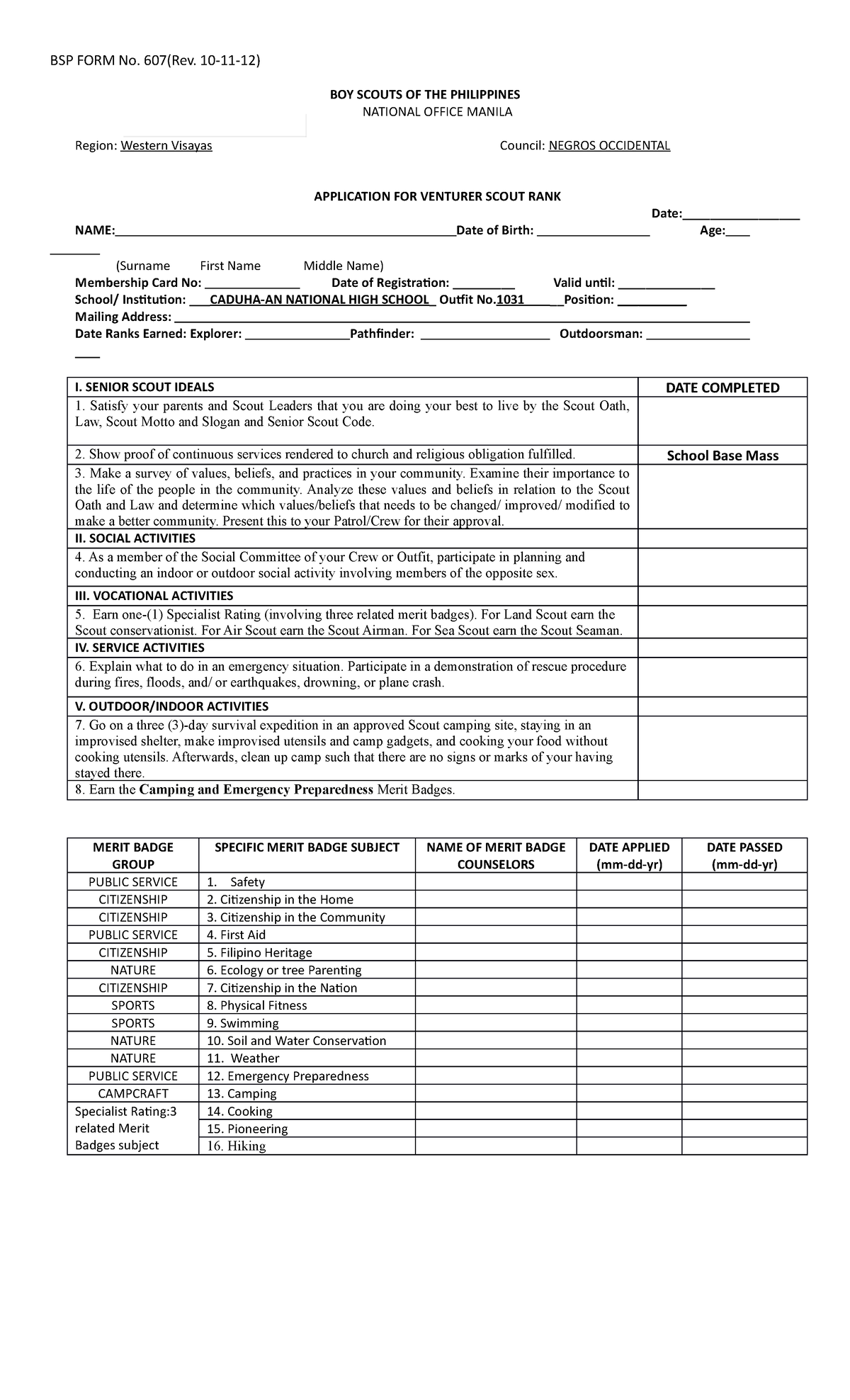 BSP-FORM-No- app for vs - BSP FORM No. 607(Rev. 10-11-12) BOY SCOUTS OF ...