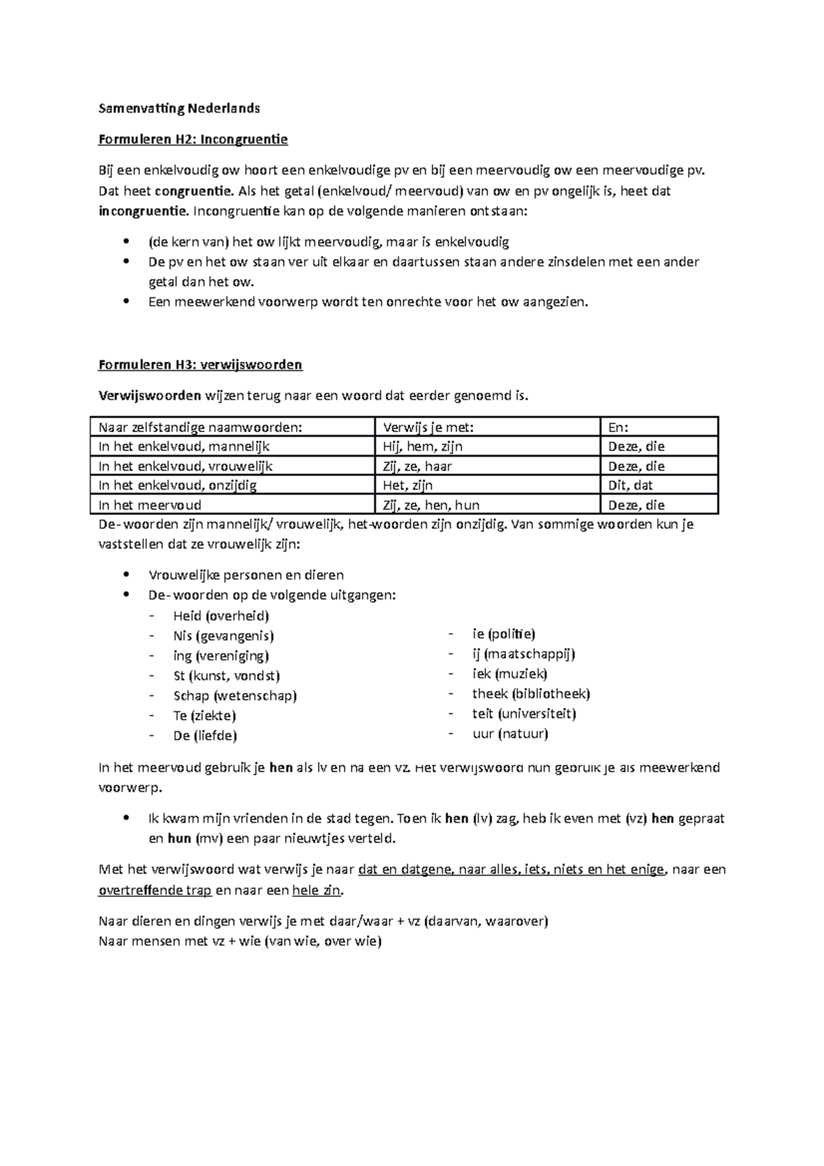 Nederlands Klas 2v Formuleren Samenvatting - Samenvatting Nederlands ...