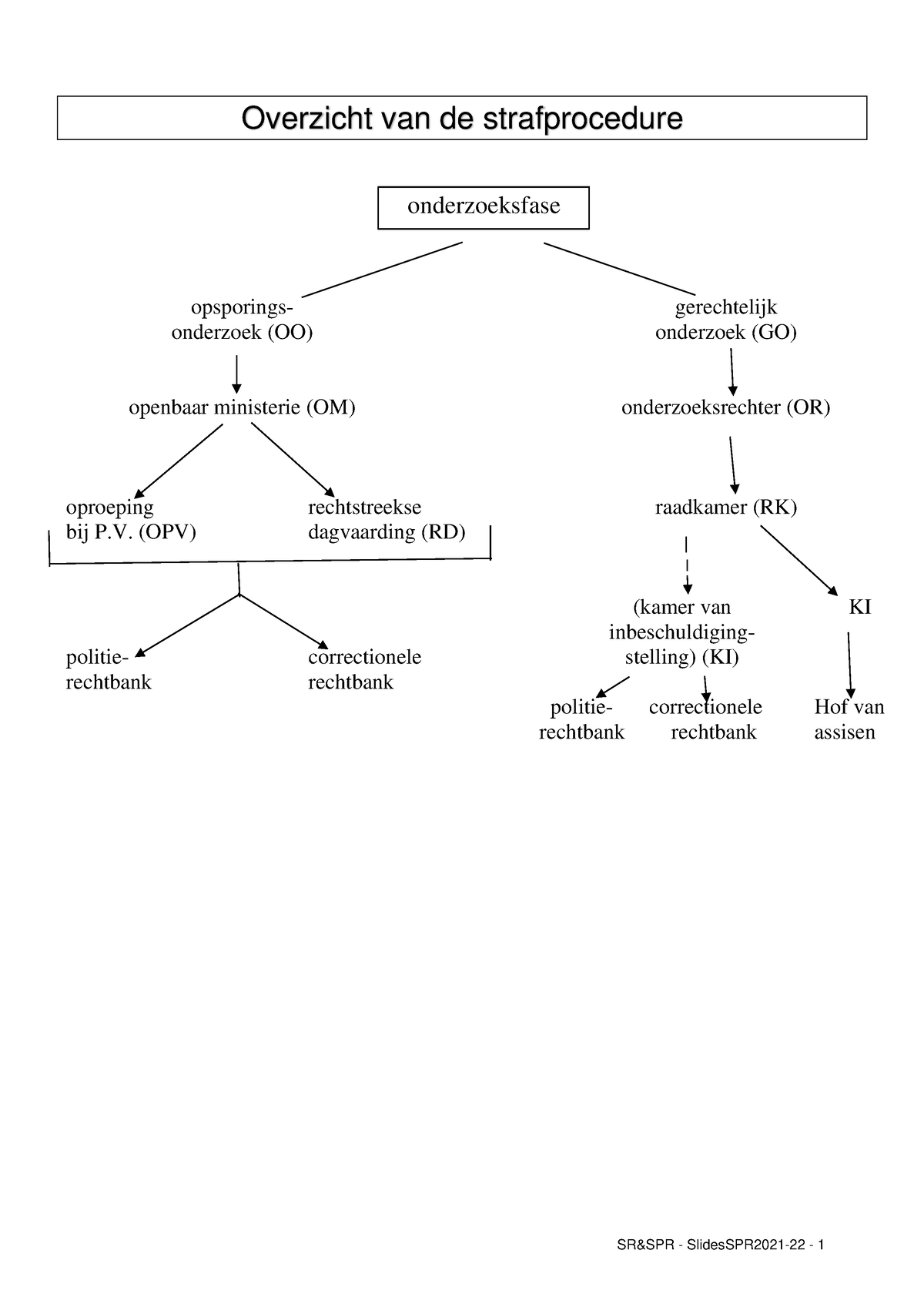 Schema's SSPR - Alle Schema's Van Strafprocesrecht Van Professor ...