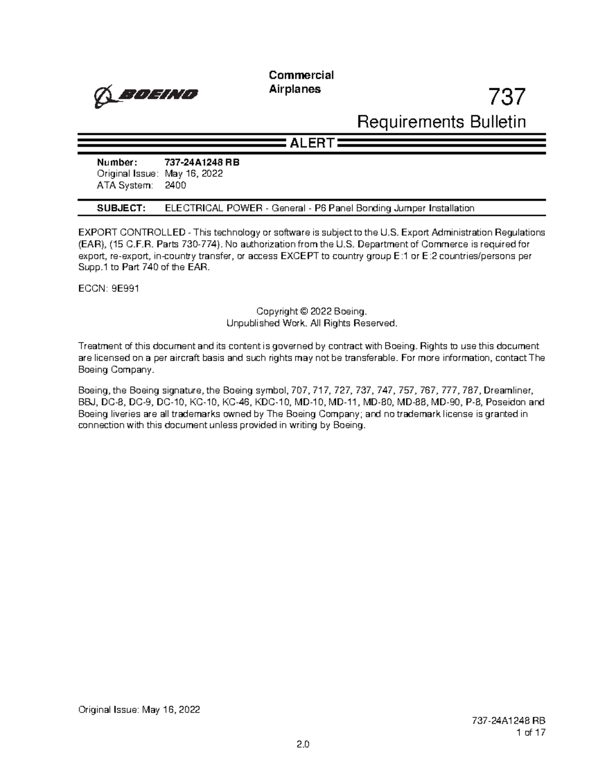 FAA-2023-1400-0002 attachment 1 - Commercial Airplanes 737 Requirements ...