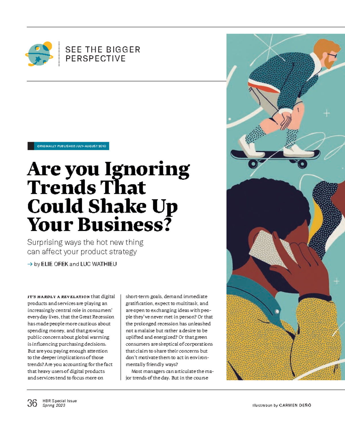are you ignoring trends 36 HBR Special Issue Spring 2023 SEE THE