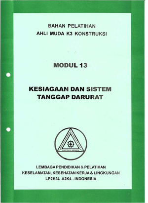 Modul 7. Manajemen Lingkungan - ' ,- LEMBAGA PENDIDIKAN & PELATIHAN ...