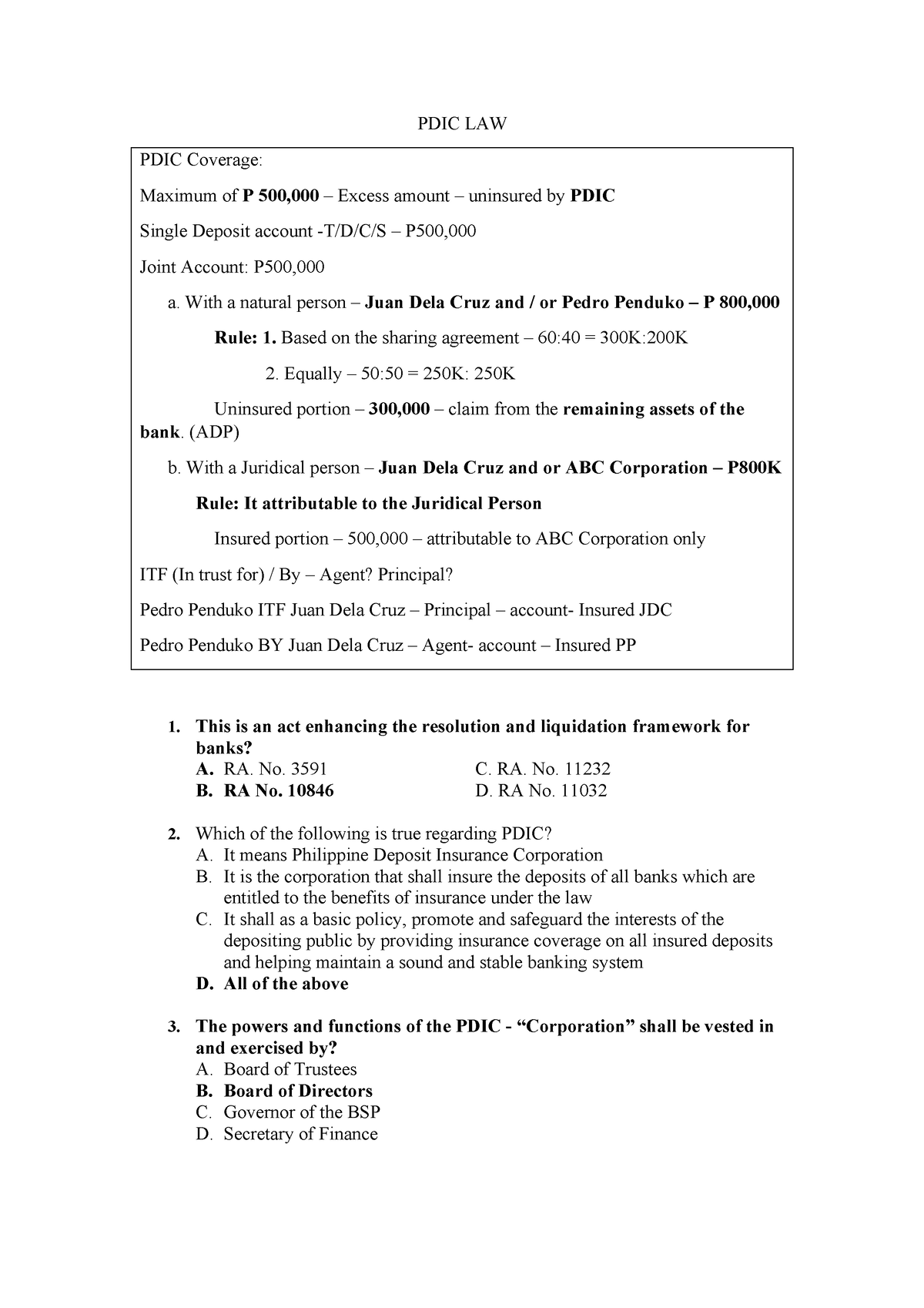 pdic-law-mcq-with-answers-pdic-law-pdic-coverage-maximum-of-p