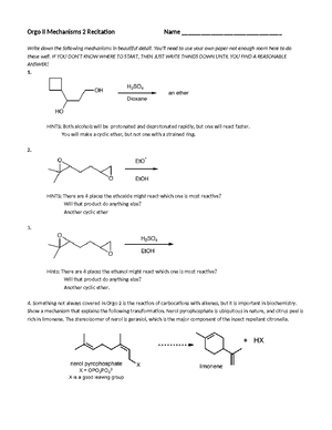 NMR - Hammans NMR Recitation Key - CHEM 224.RC - Studocu