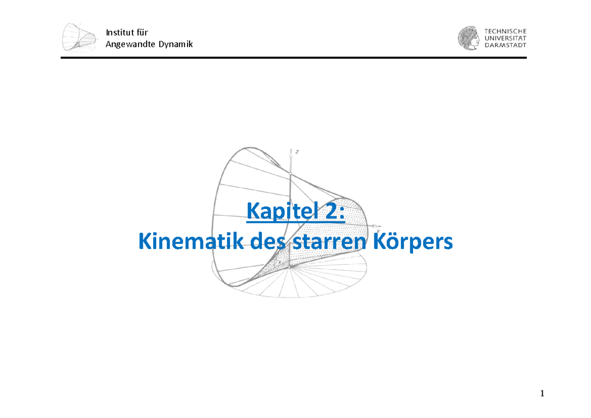Kapitel 2 Kinematik des starren Körpers 2023 - Kapitel 2: Kinematik des ...