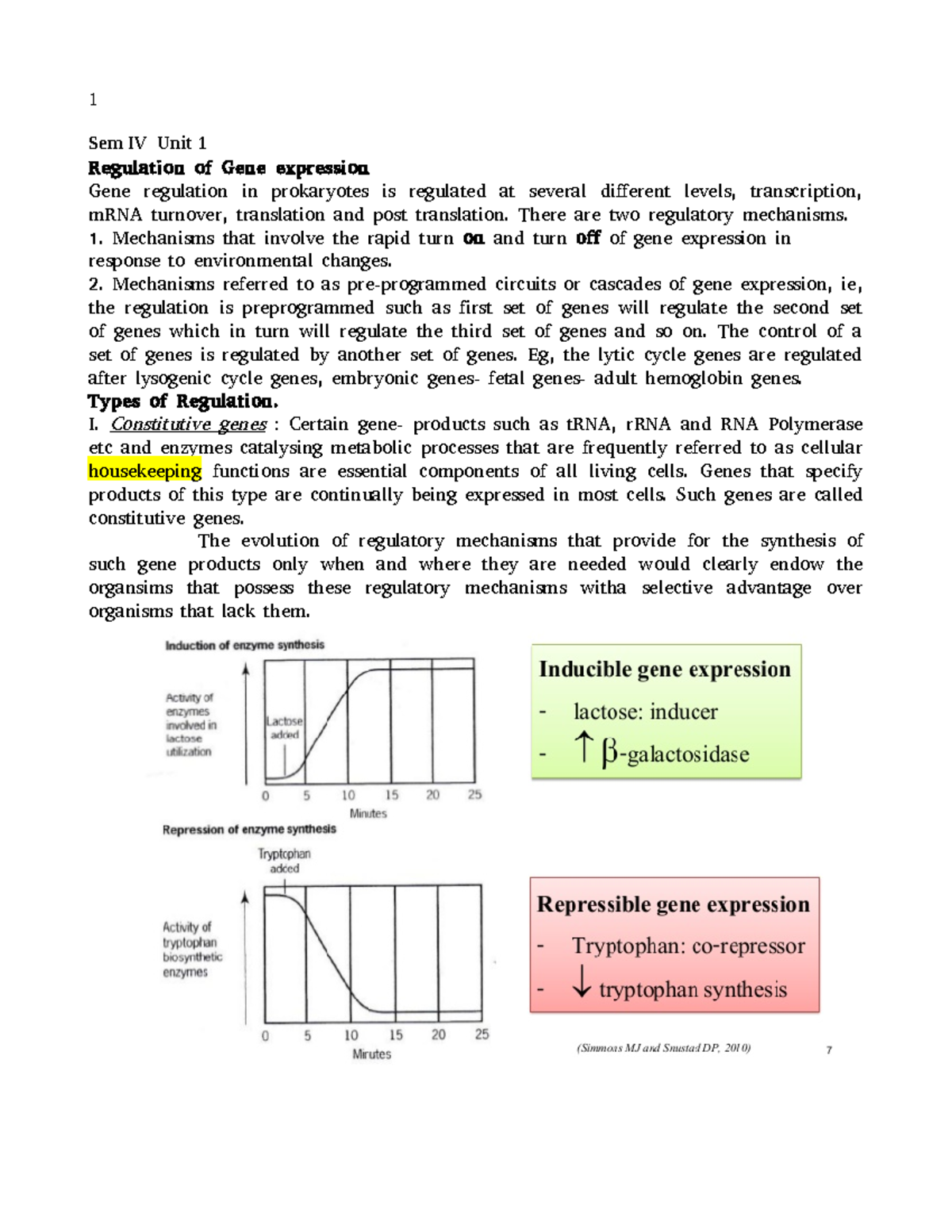 regulation of gene expression in prokaryotes and eukaryotes