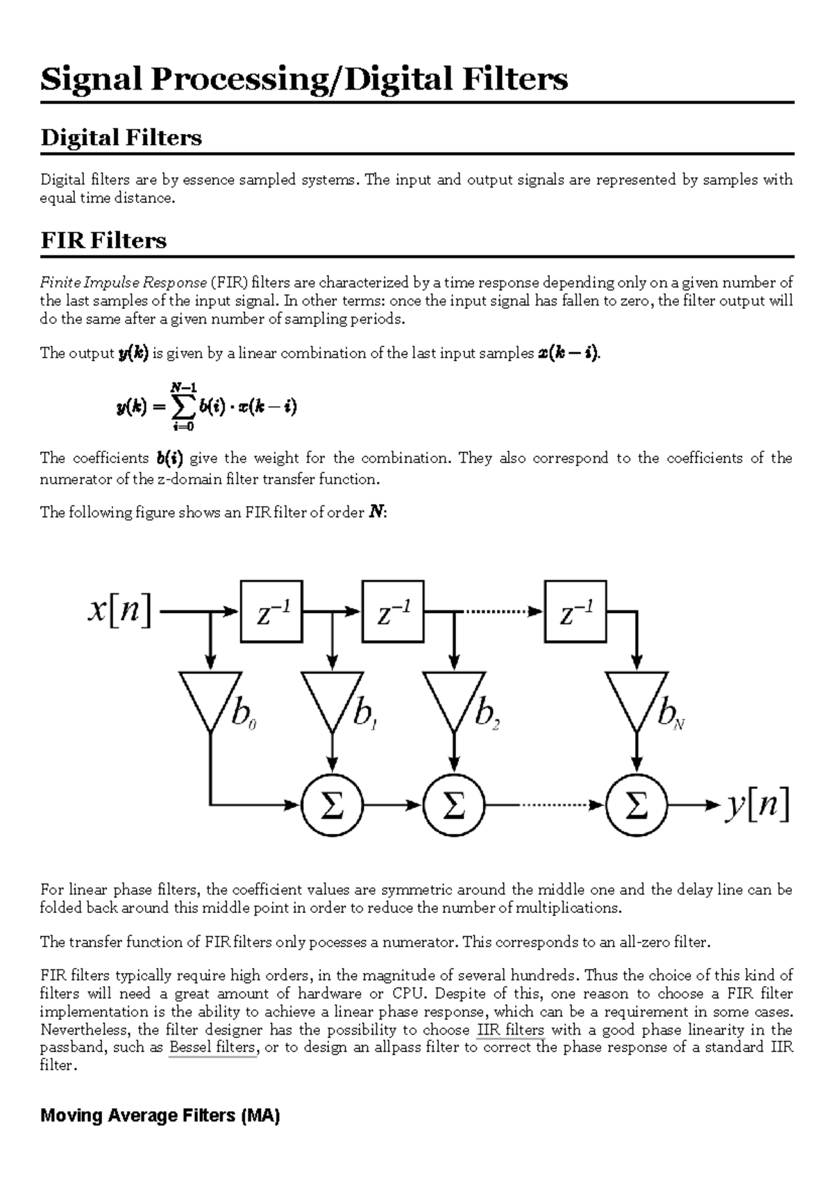 Signal Processing Digital Filters - Wikibooks, open books for an open ...