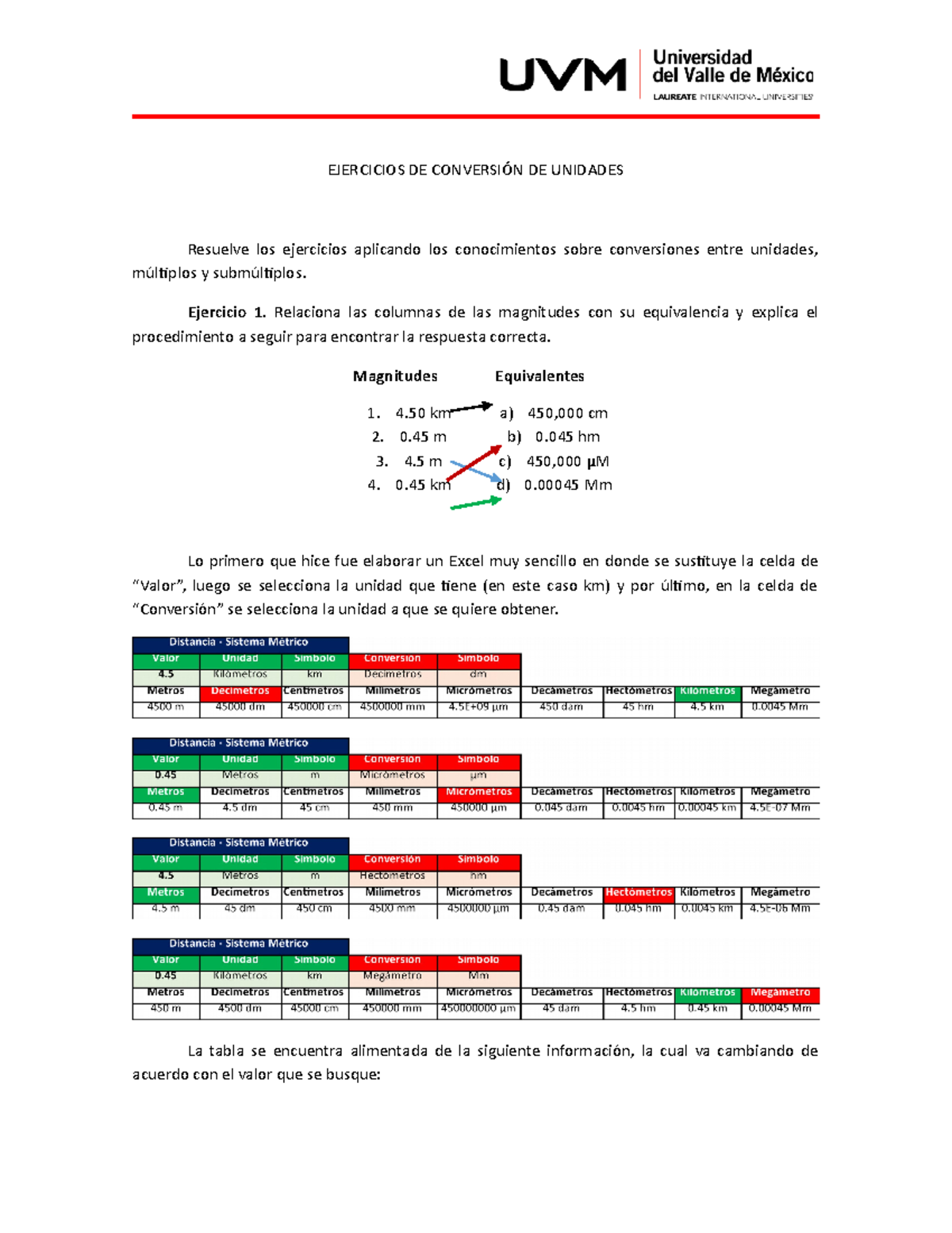 A1 Metrologia - Actividad 1 - EJERCICIOS DE CONVERSIÓN DE UNIDADES ...