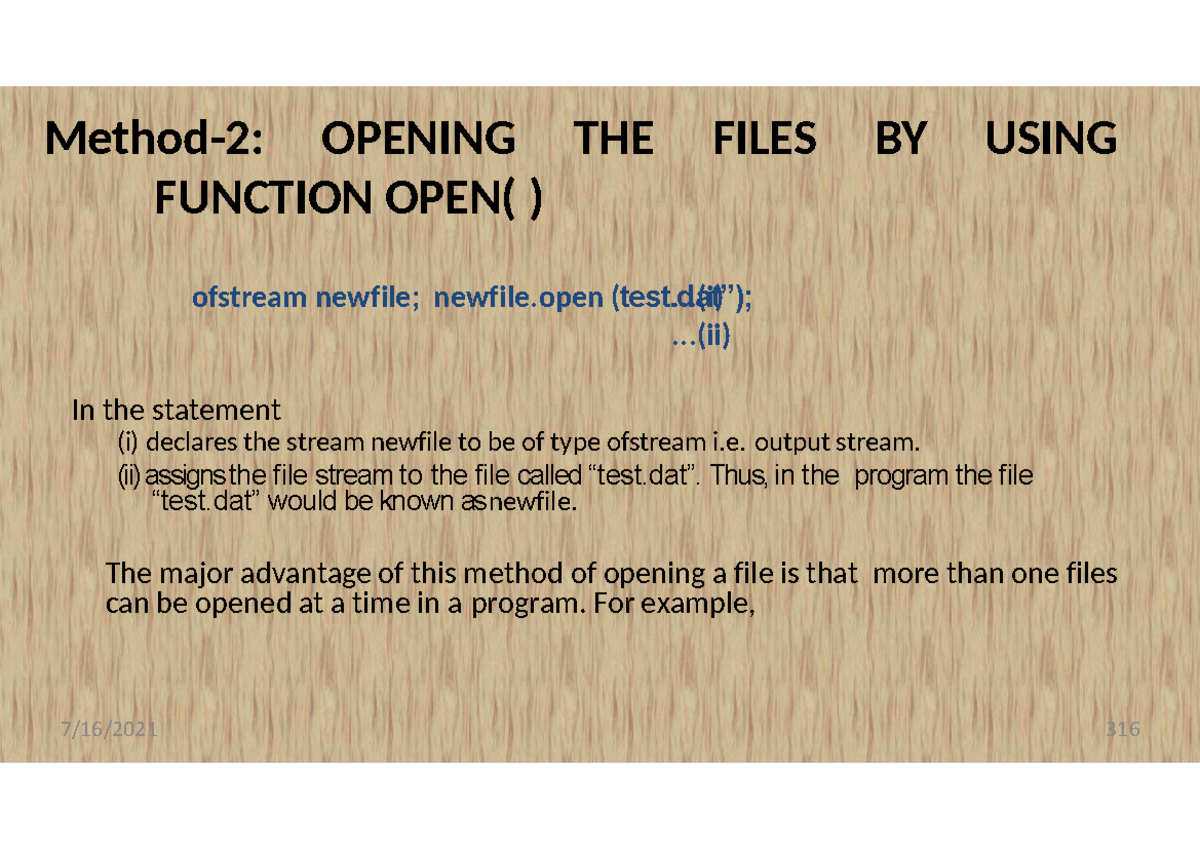 Full digital-22 - Complete notes on opening the files by using function ...