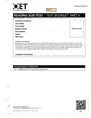 Full Reading Test ABC-23 - READING SUB-TEST – TEXT BOOKLET: PART A FOR ...