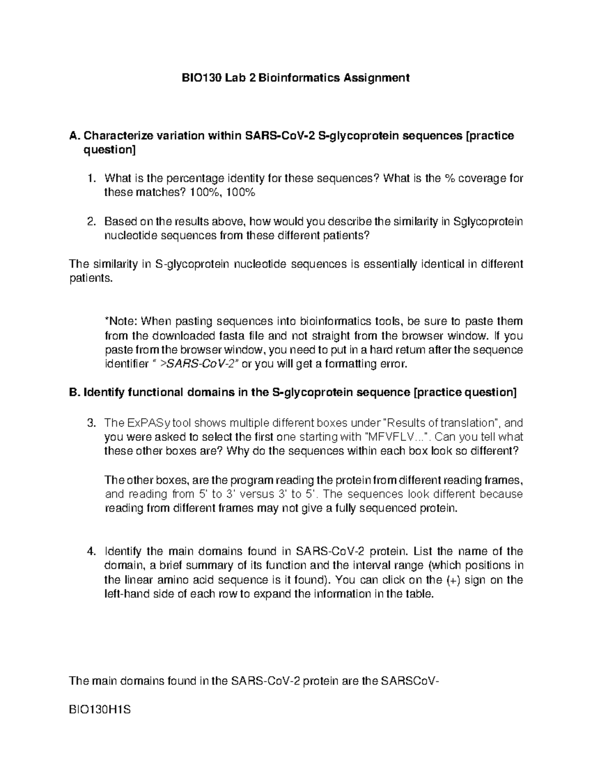 biol133 lab assignment 2