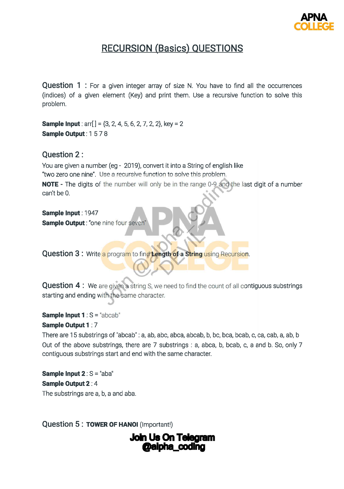 Question - For Ds - B.tech - Studocu