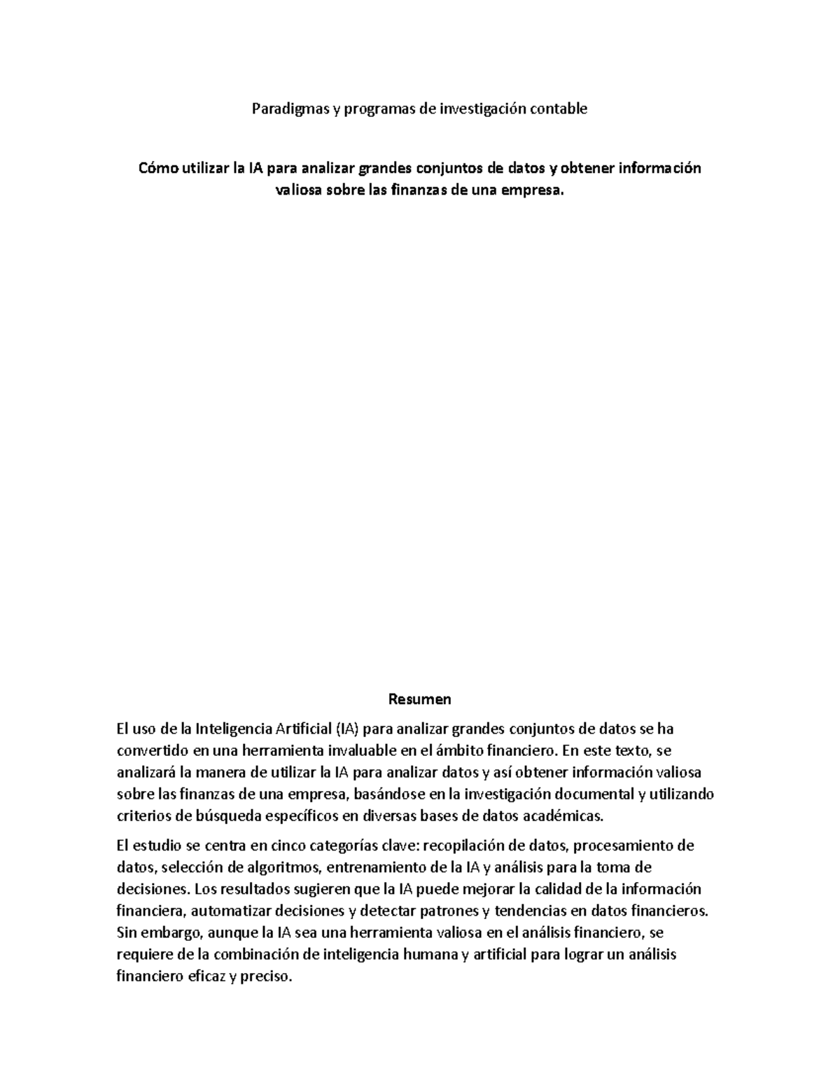 Cómo utilizar la IA para analizar grandes conjuntos de datos y obtener ...