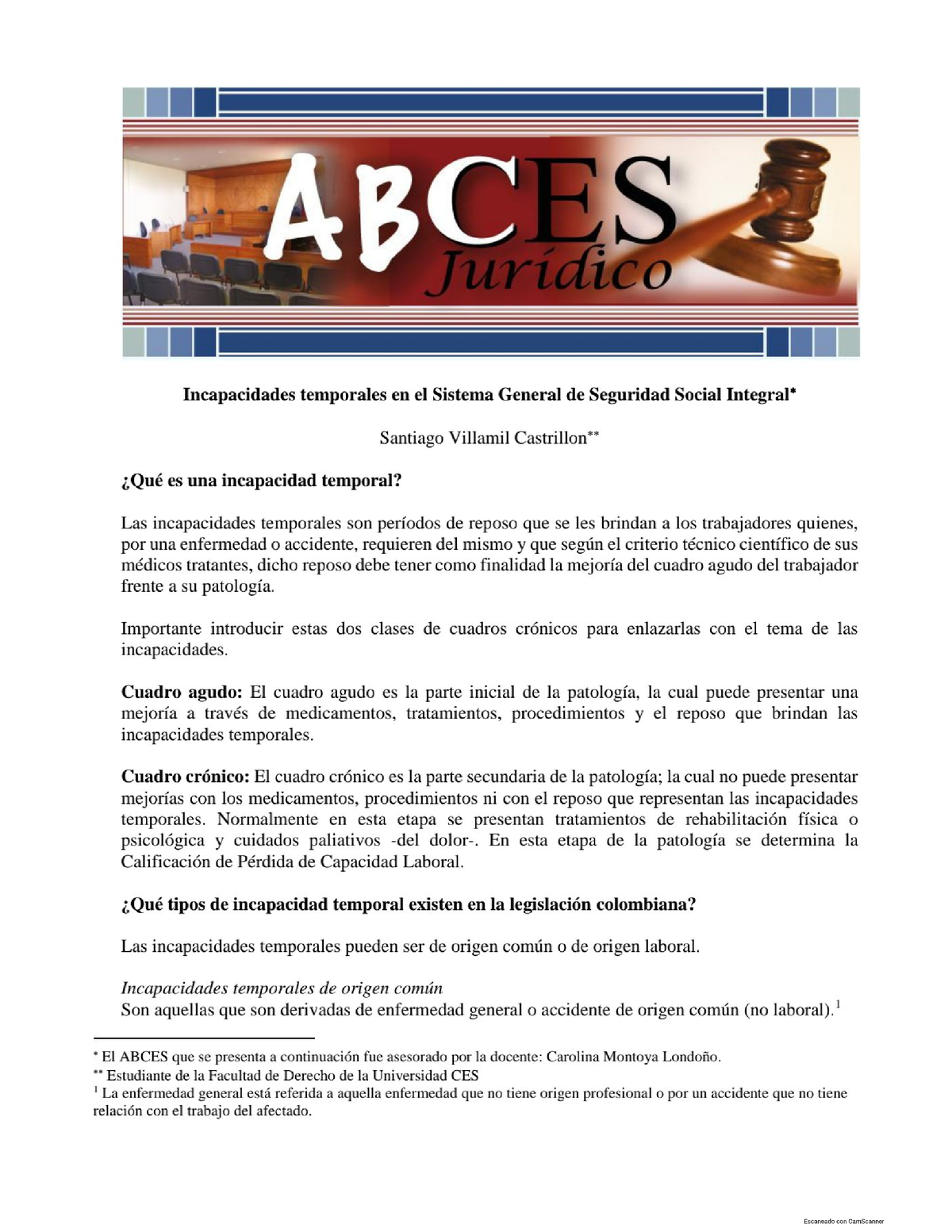 51-Incapacidades Temporales En El Sistema General De Seguridad Social ...