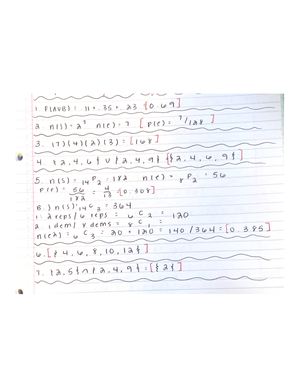 Math 1324 test work - MATH 1324 - Studocu