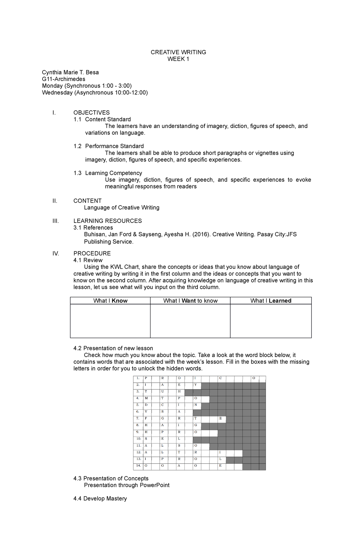 learning-plan-creative-writing-week-1-creative-writing-week-1-cynthia