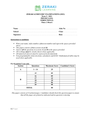 Computer Studies FORM 2 Questions - A B NAME: - Studocu