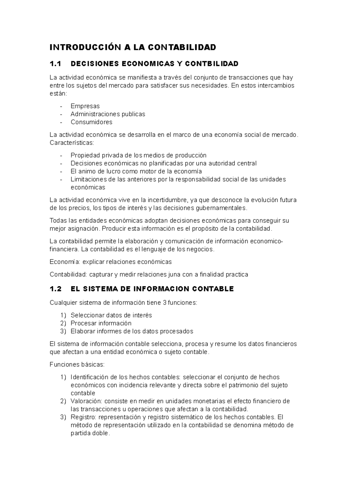 Introducción A La Contabilidad T1 IntroducciÓn A La Contabilidad 1 Decisiones Economicas Y 9359