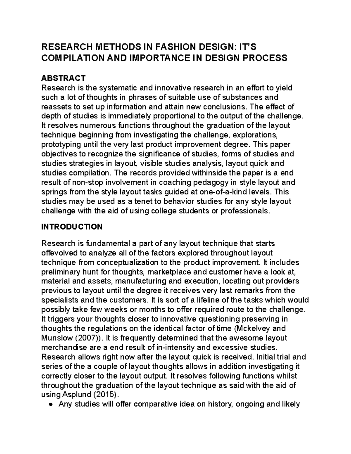 fashion design research pdf