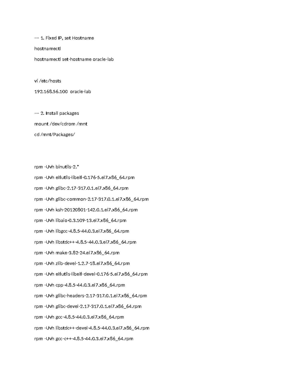 Doc0156467 cac buoc cau hinh os 1. Fixed IP, set Hostname hostnamectl