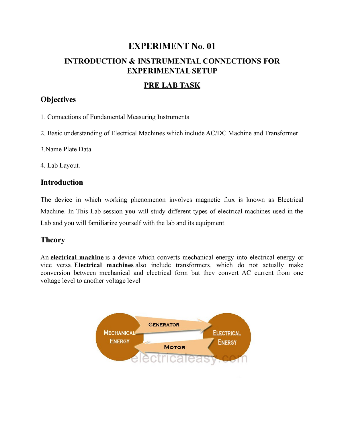 electrical machines 2 lab experiments pdf