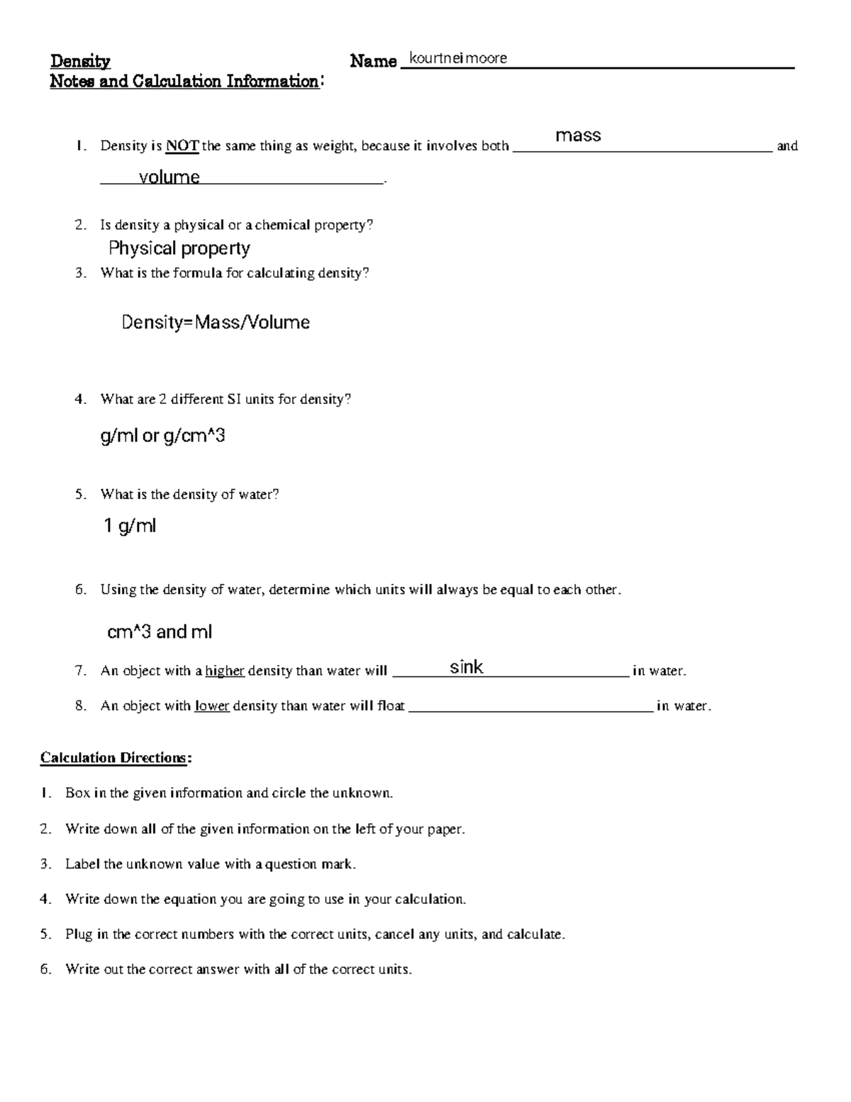 Kourtnei Moore - Kami Export - density notes and practice (3) - Densit ...