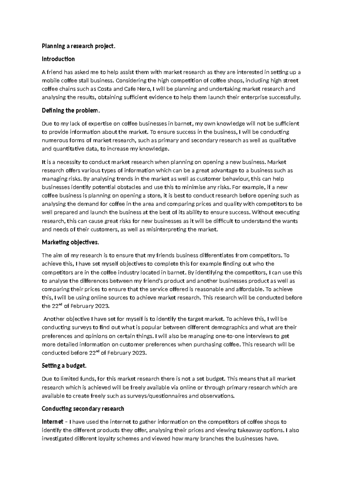 Planning a research project - Copy - Planning a research project ...