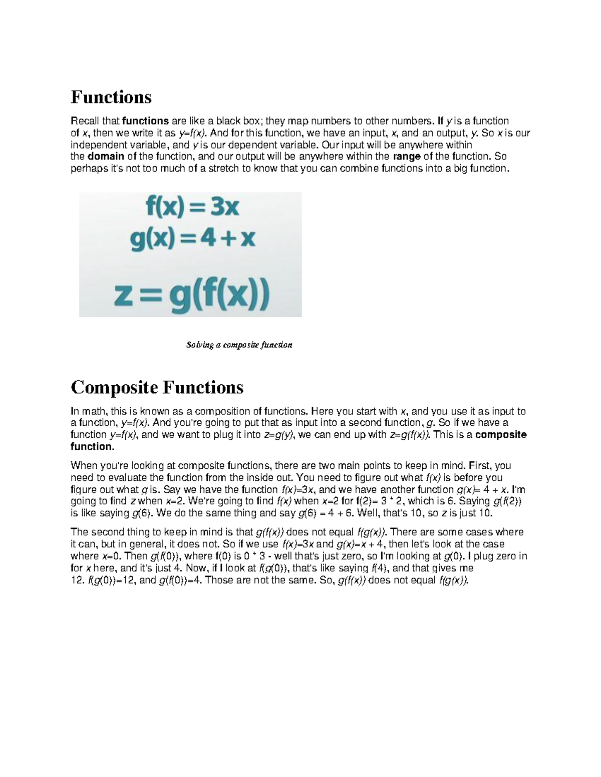 Compounding Function And Graphing Function Of Function - Calculus 1 ...