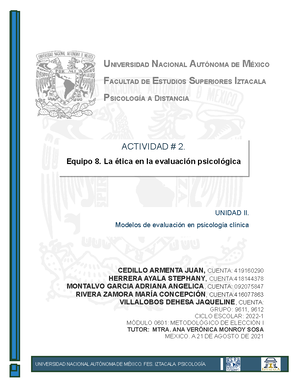 Solved cuadro sinptico sobre las caractersticas de las pruebas Metodología de Elección I