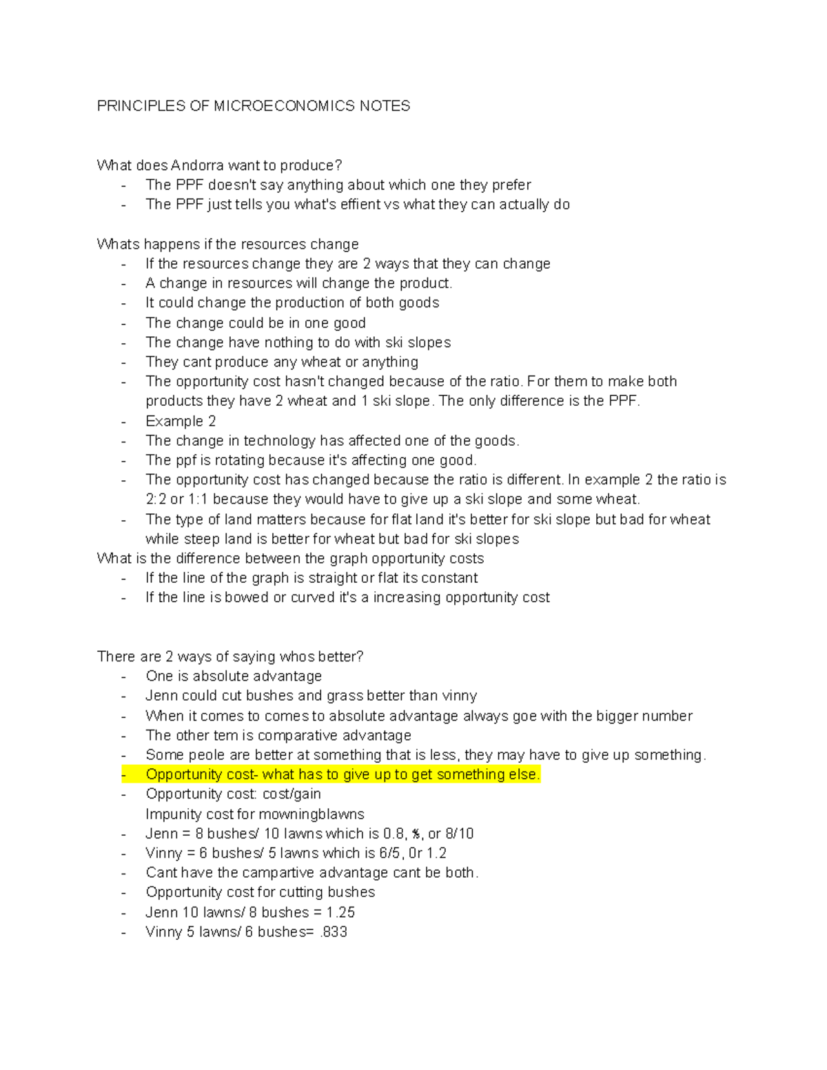 Principals OF Microeconomics Notes - PRINCIPLES OF MICROECONOMICS NOTES ...