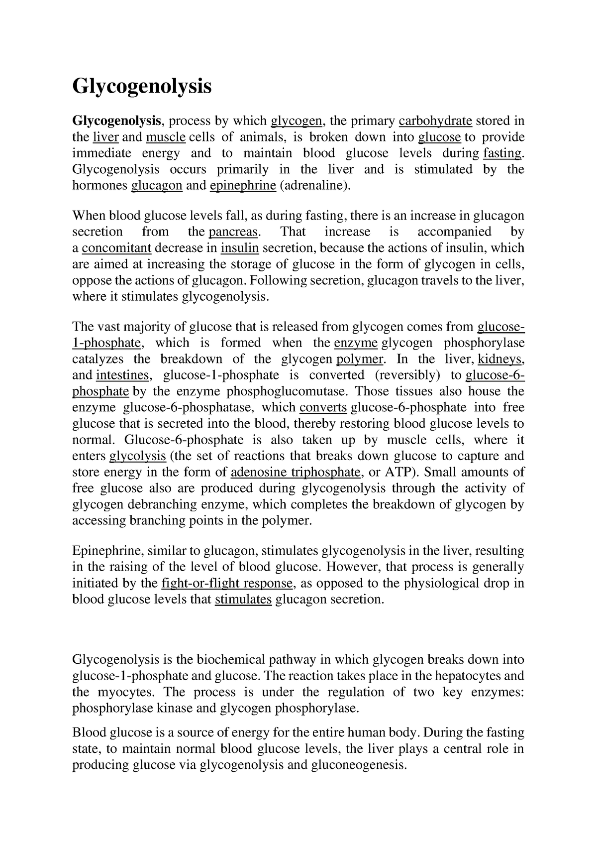 Glycogenolysis And Regulation Of Glycogen Synthesis - Glycogenolysis ...