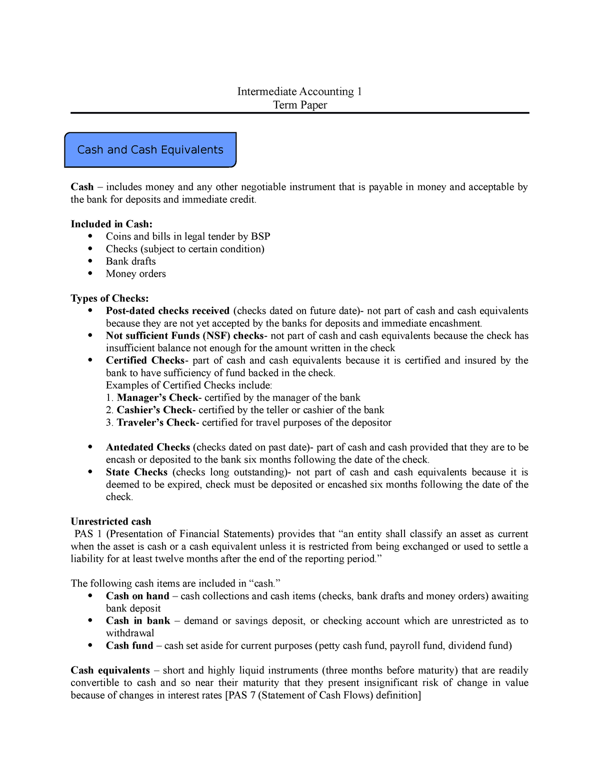 term paper topics accounting