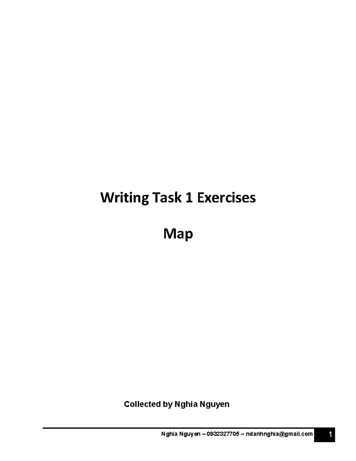 Map - Map - Summary Tiếng anh chuyên ngành 2 - Writing Task 1 Exercises ...