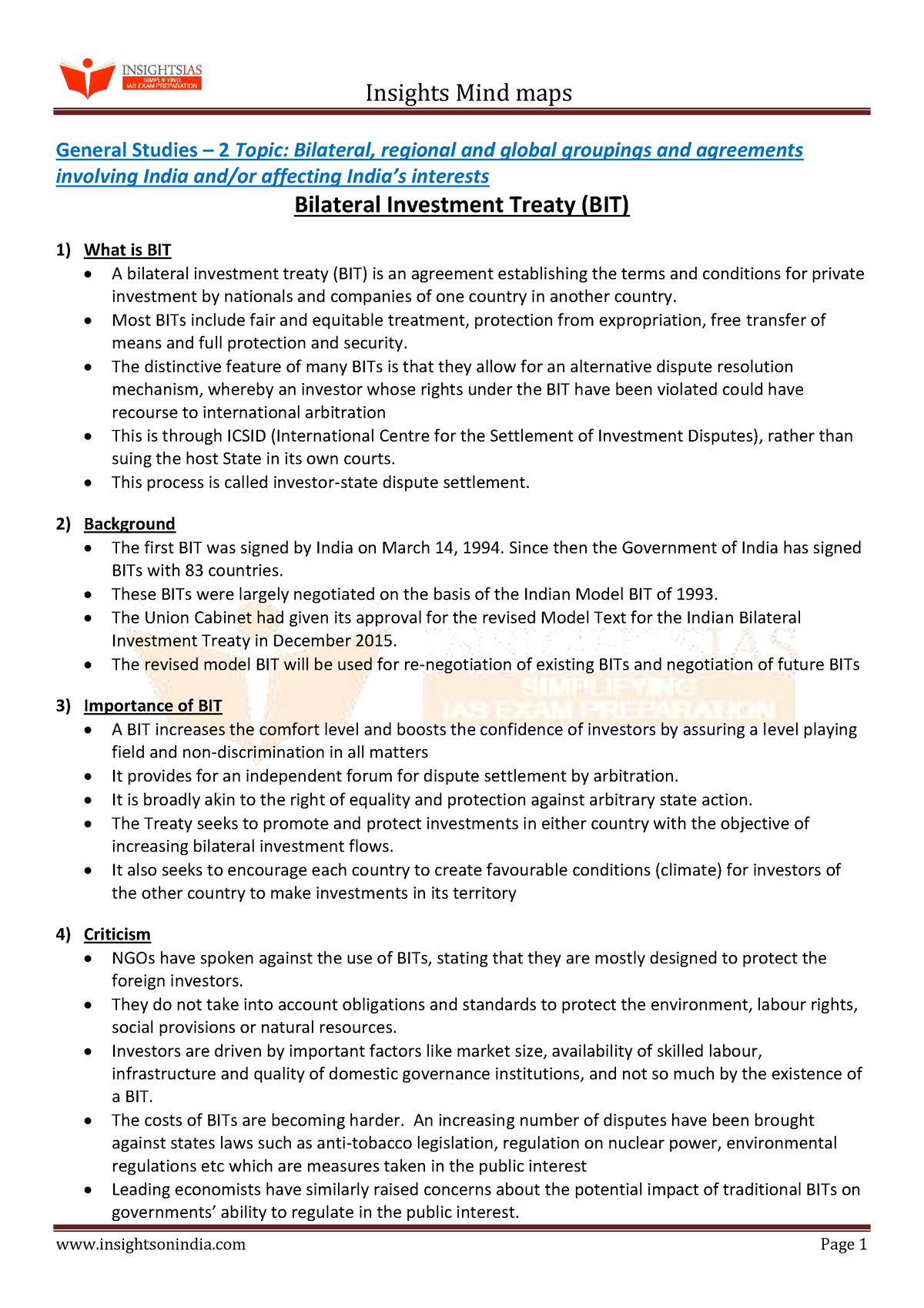 research paper on bilateral investment treaty