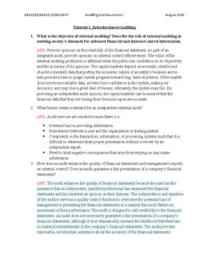Audit 2 test - short notes for study purpose, fighting for exam ...