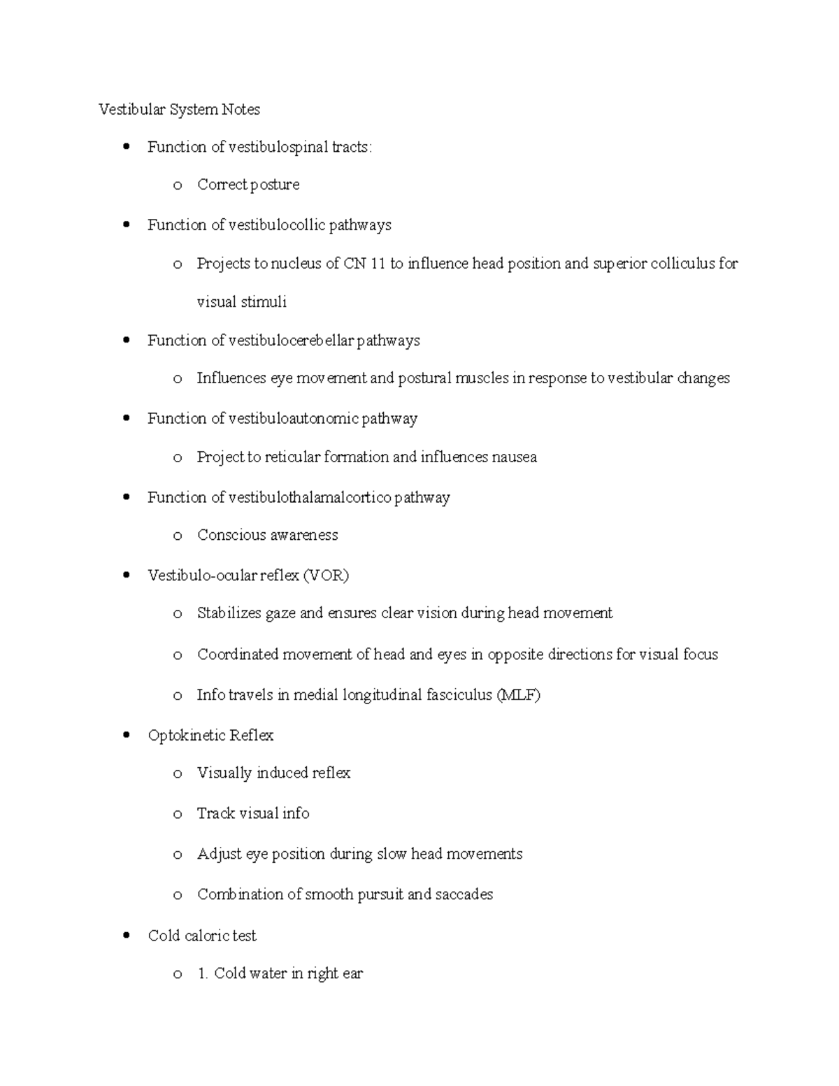 vestibular-system-notes-cold-water-in-right-ear-o-2-inhibit-right