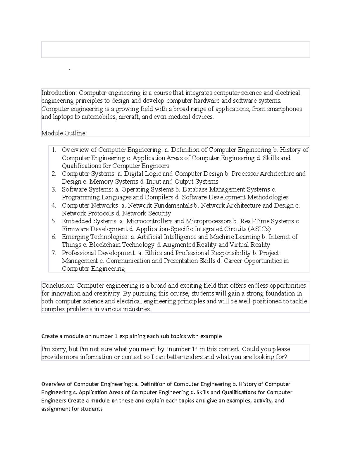 Cpe3 - Module - . Introduction: Computer engineering is a course that ...