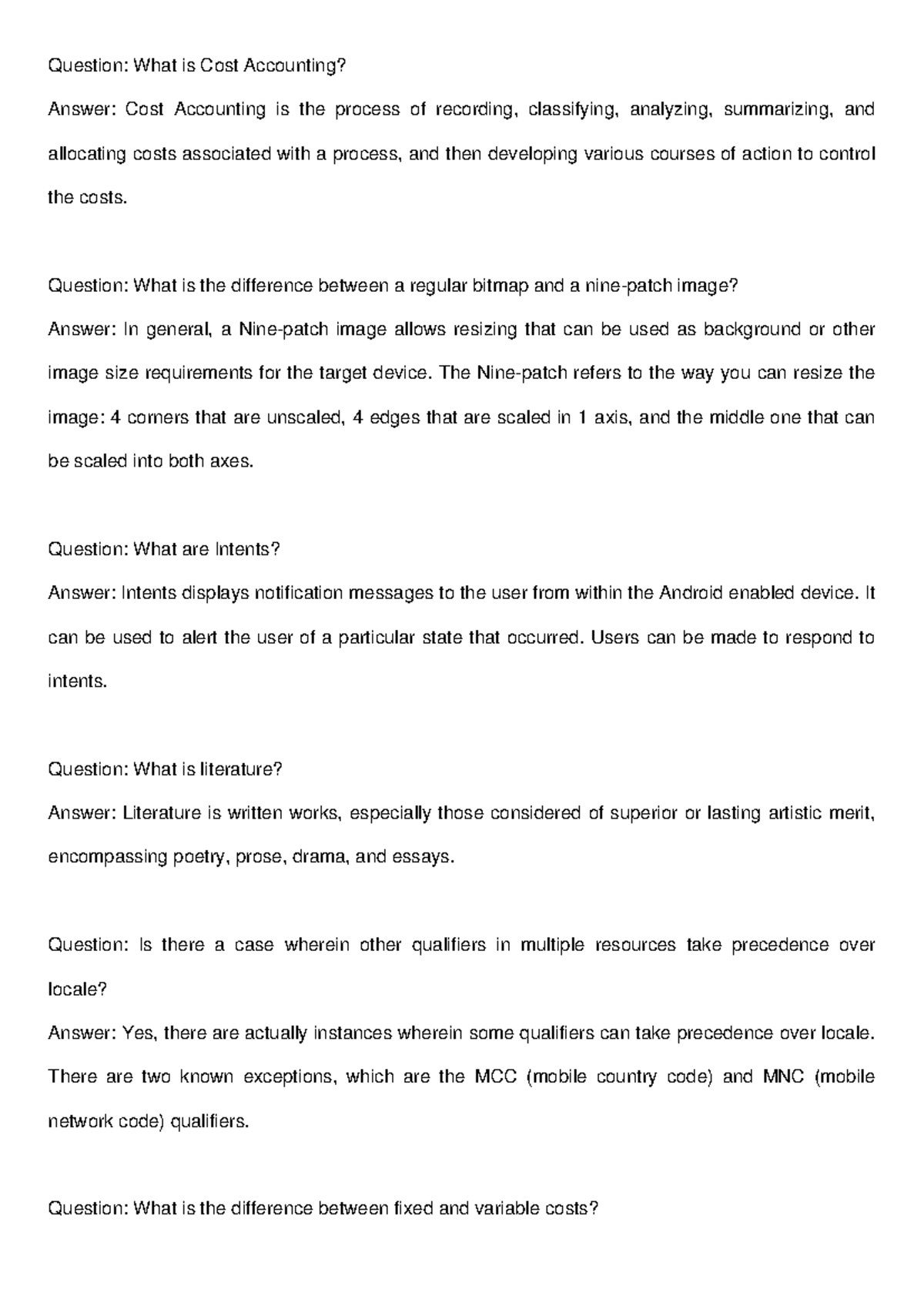 Expiscate bacillosis resweeping - Question: What is Cost Accounting ...