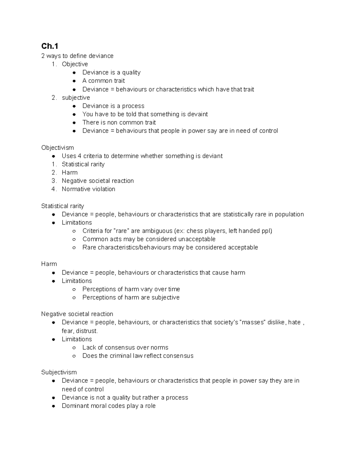 sociology-of-deviance-lecture-notes-ch-2-ways-to-define-deviance-1-objective-deviance-is-a