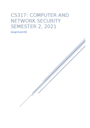 Course code: CS317 - Assignment 2 - CS317: COMPUTER AND NETWORK ...