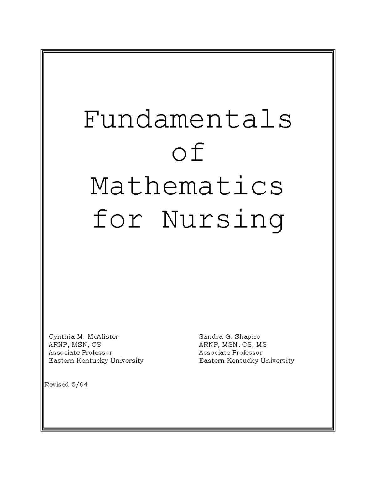 med-math-fundamentals-fundamentals-of-mathematics-for-nursing-cynthia